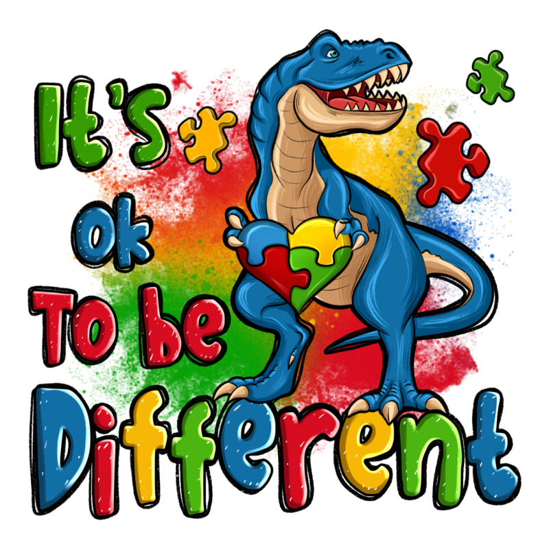 It's Ok To Be Different Autism Trex Heavyweight Hoodie by Zillion Design Studio | Teevron