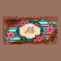 Preview Western Pink Flovers Leopard Serape   License Plate Template Premium Hoodie | Teevron