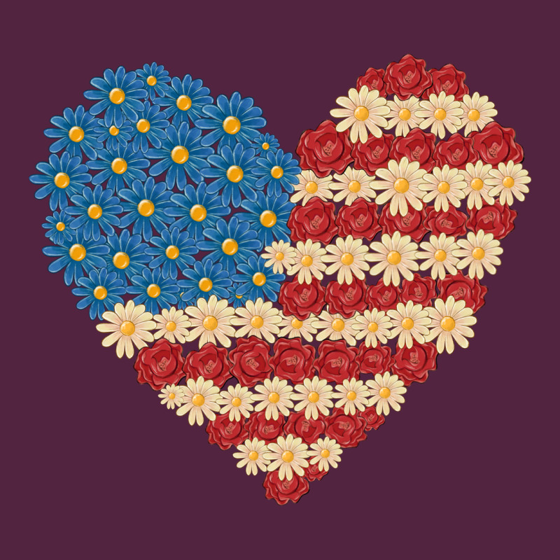American Heart Flag Urban Hoodie by MaliasSmallBusiness | Teevron