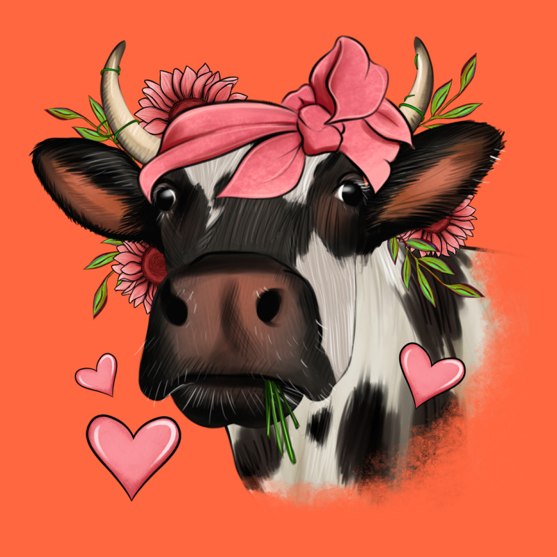 Valentines Day Cow Premium Hoodie by Jasminsmagicworld | Teevron