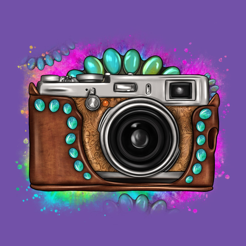 Tie Dye Gemstone Vintage Camera Premium Sweatshirt by FaDigitalArtStudio | Teevron