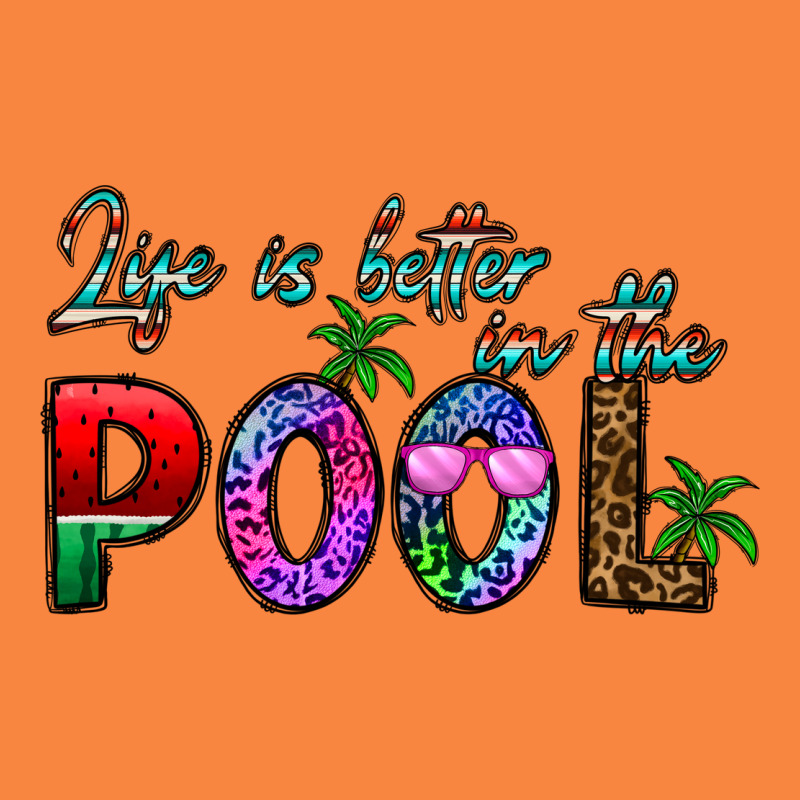 Life Is Better İn The Pool Premium Sweatshirt by CowhideDigitalArt | Teevron