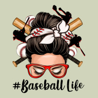Baseball Life Messy Bun Heavyweight Hoodie | Teevron