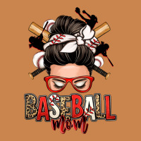 Baseball Mom Messy Bun Heavyweight Hoodie | Teevron