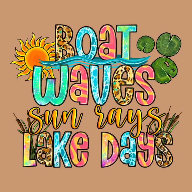 Boat Waves Sun Rays Lake Days Heavyweight Hoodie by Zillion Design Studio | Teevron