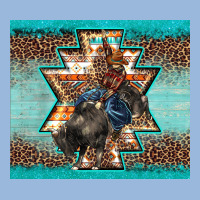 Western Rodeo Bullfighter Aztec Leopard Turquoise Premium Hoodie | Teevron