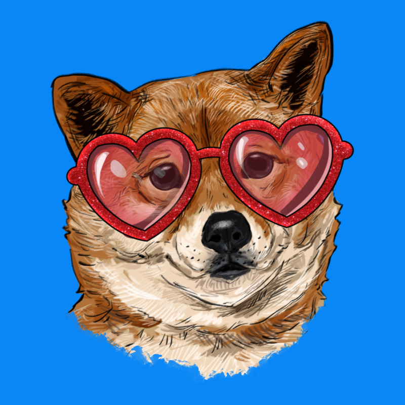 Shiba Inu With Love Glasses Zipper Hoodie by RanaPortraitStore | Teevron