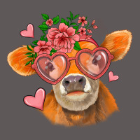 Valentines Day Orange Cow Premium Hoodie | Teevron