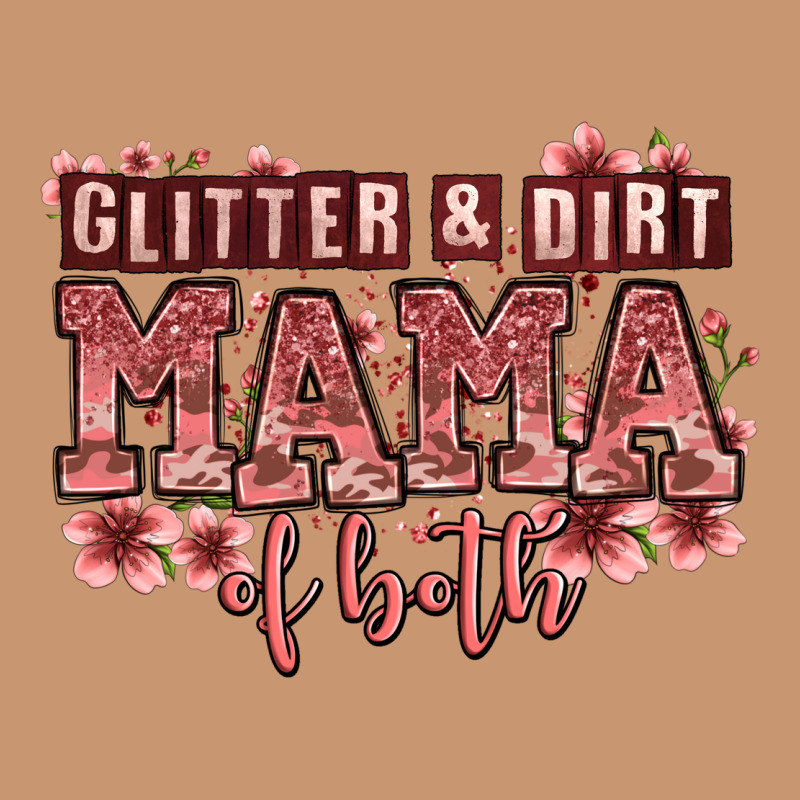 Glitter And Dirt Mama Of Both Girls Heavyweight Hoodie by Zillion Design Studio | Teevron