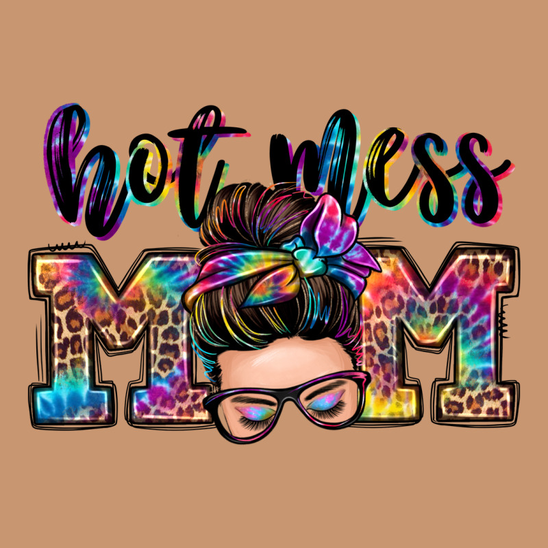 Hot Mess Mom Messy Bun Heavyweight Hoodie by Zillion Design Studio | Teevron