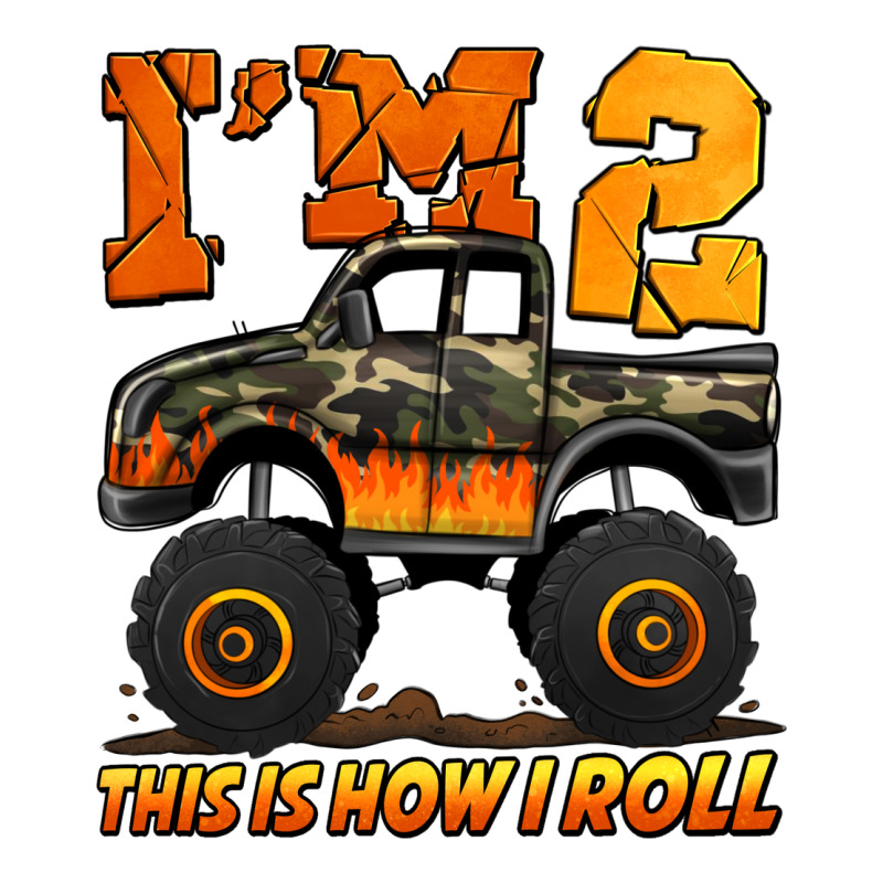 I'm Two This Is How I Roll Monster Truck Birthday Premium Hoodie by Jasminsmagicworld | Teevron