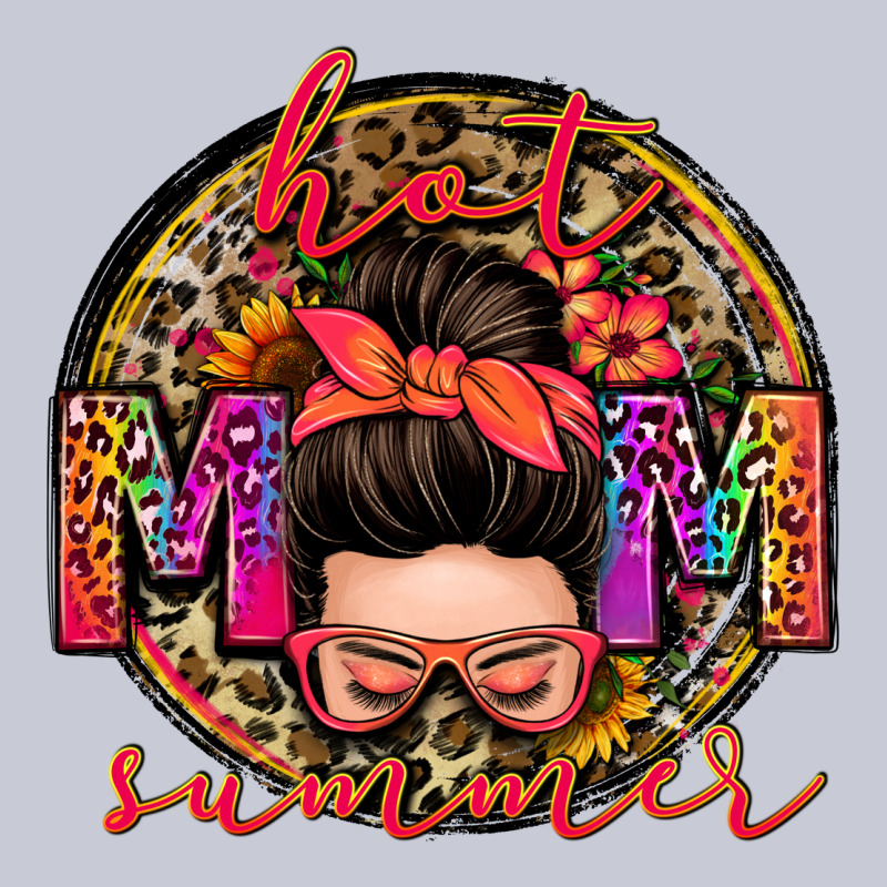 Hot Mom Summer Messy Bun Heavyweight Hoodie by Zillion Design Studio | Teevron