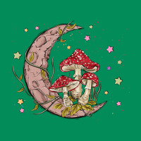 Moon And Mushrooms Urban Hoodie | Teevron