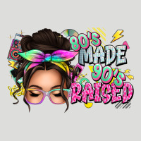 80s Made 90s Raised Messy Bun Zipper Hoodie | Teevron