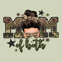 Mom Of Both Boys Messy Bun Heavyweight Hoodie | Teevron