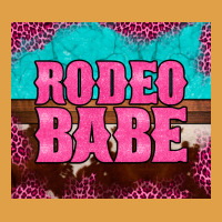 Rodeo Babe Cowhide Leopard Turquoise Premium Hoodie | Teevron
