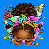 90s Afro Messy Bun Zipper Hoodie | Teevron