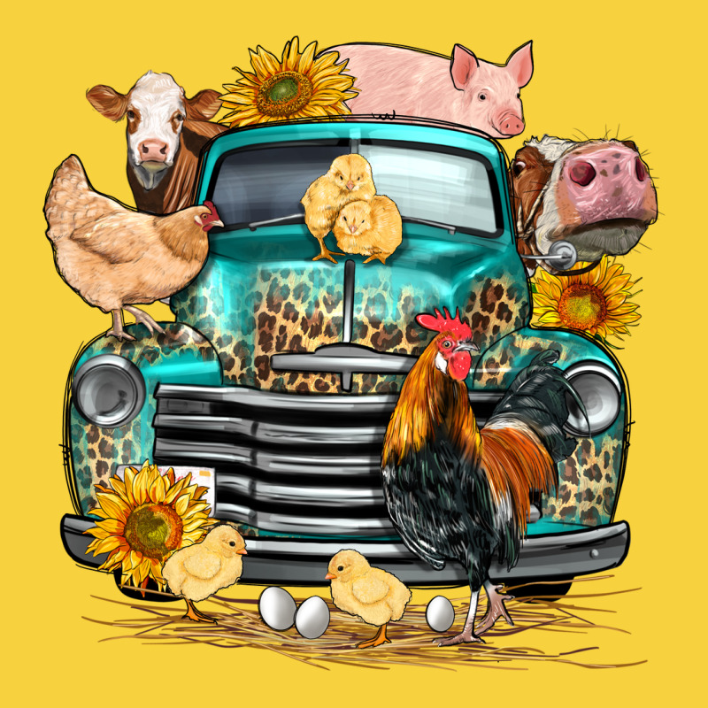 Farm Truck Farm Animals Premium Sweatshirt by FaDigitalArtStudio | Teevron