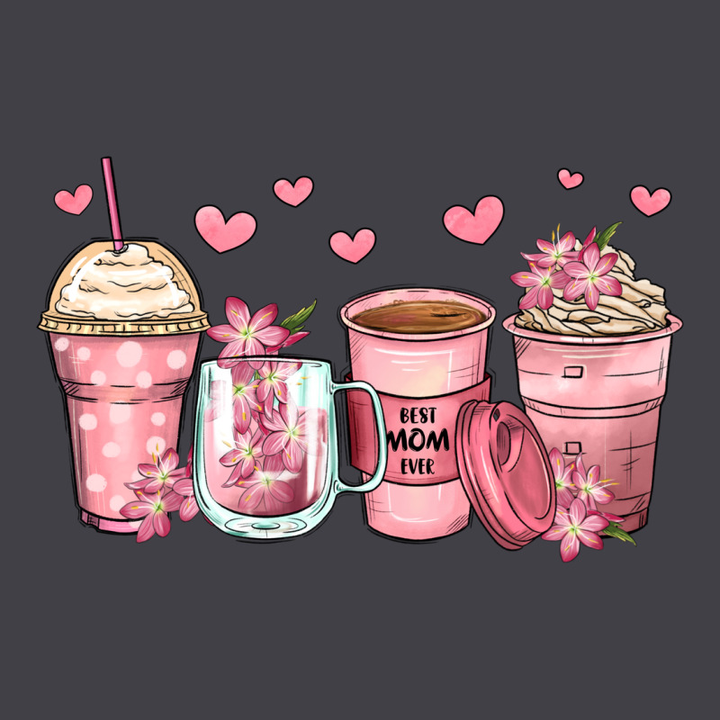 Mother's Day Floral Coffee Cups Heavyweight Hoodie by Zillion Design Studio | Teevron
