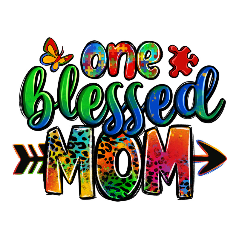 One Blessed Mom Autism Heavyweight Hoodie by Zillion Design Studio | Teevron