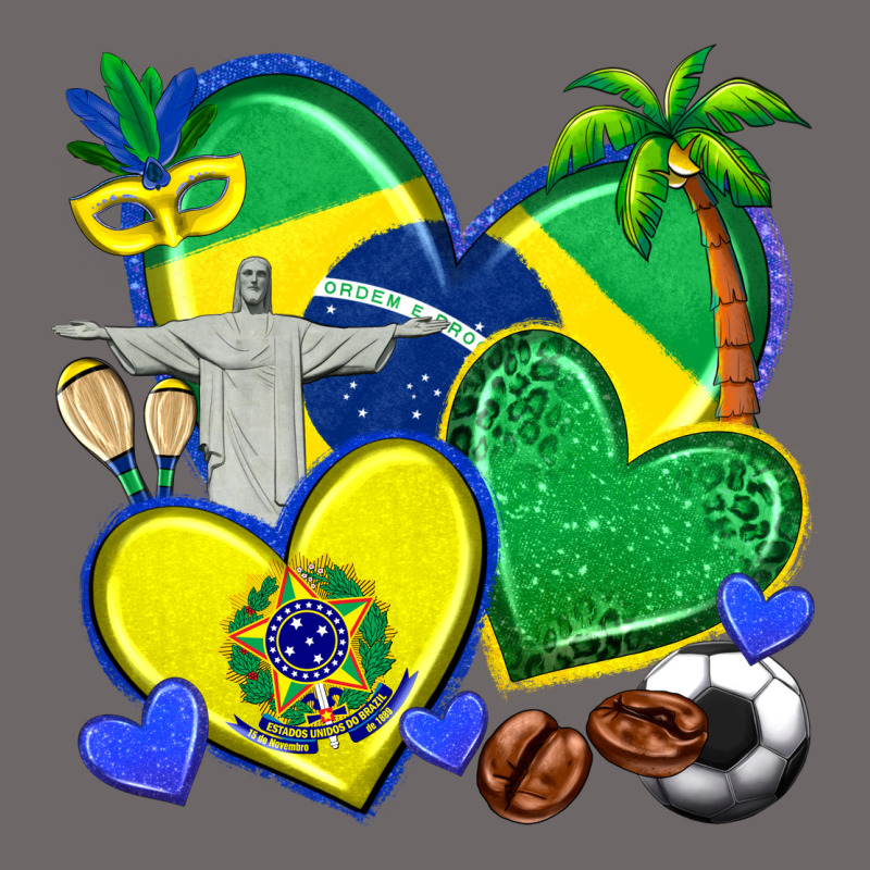Brazil Hearts Classic Tee by texasbilliewilder | Teevron