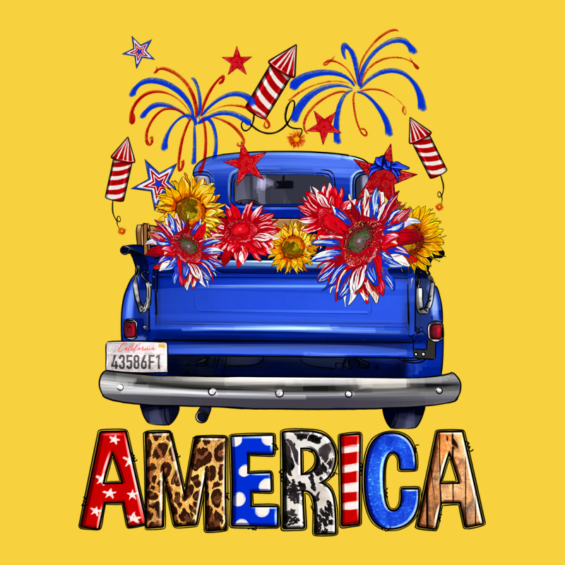 Western Fourth Of July America Truck Premium Sweatshirt by FaDigitalArtStudio | Teevron