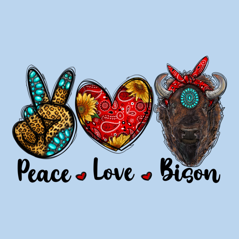 Peace Love Bison Classic Tee by RanaPortraitStore | Teevron