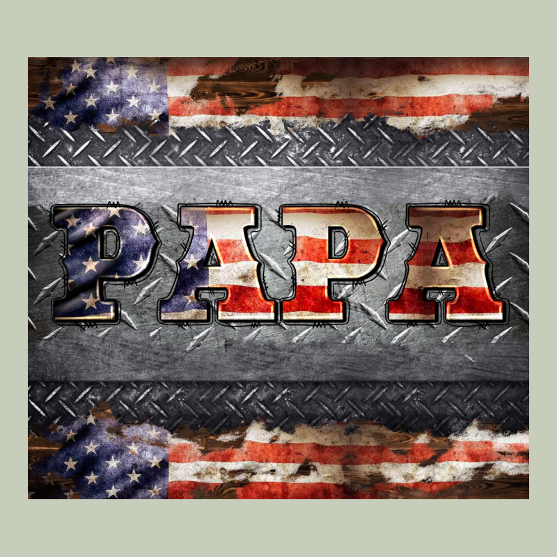Papa Metal And American Flag Tumbler Ladies Tee by BarkalooDesign | Teevron