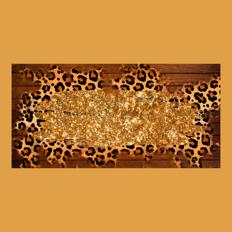 Wooden Leopard Glitter  License Plate Template Premium Hoodie by BarkalooDesign | Teevron