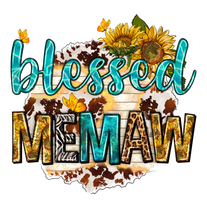 Blessed Memaw With Sunflowers Zipper Hoodie by texasbilliewilder | Teevron