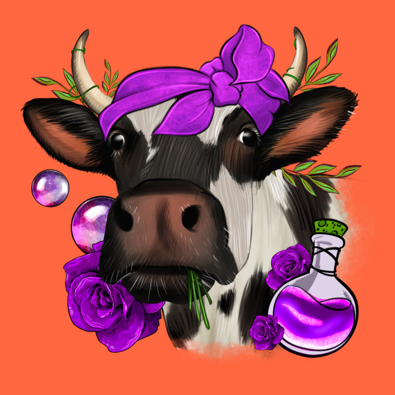 Halloween Roses Cow Premium Hoodie by Jasminsmagicworld | Teevron