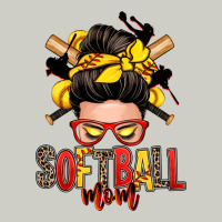 Softball Mom Messy Bun Heavyweight Hoodie | Teevron