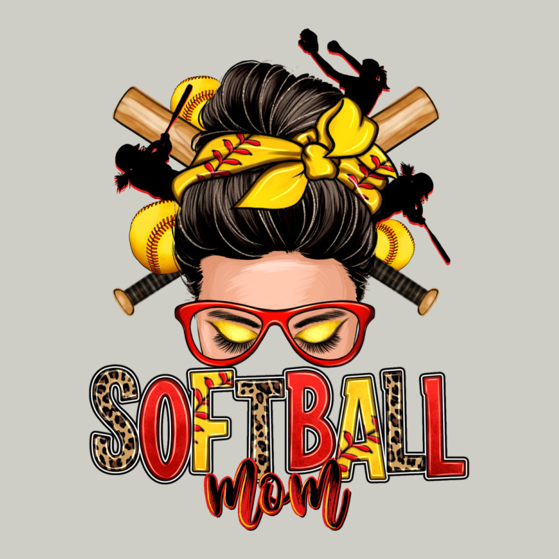 Softball Mom Messy Bun Heavyweight Hoodie by Zillion Design Studio | Teevron