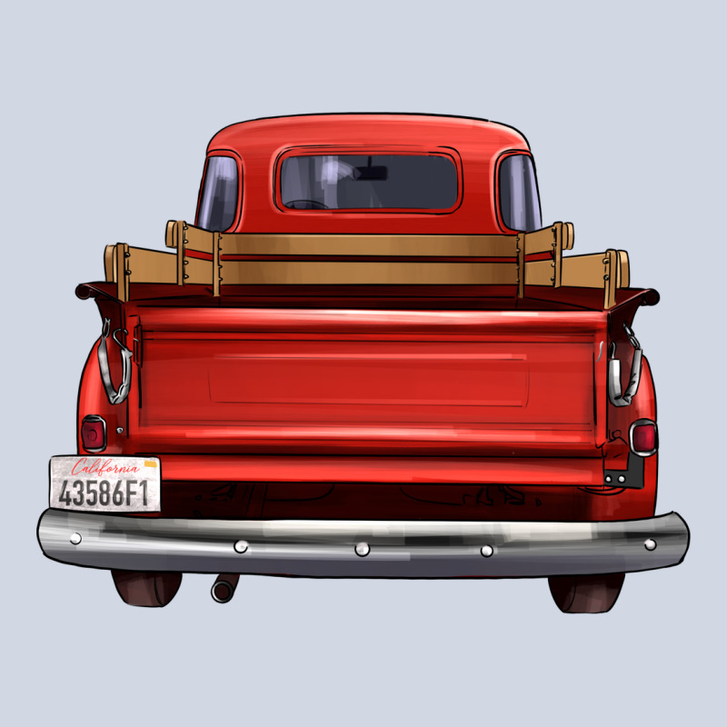 Western Red Truck Back View Premium Sweatshirt by FaDigitalArtStudio | Teevron