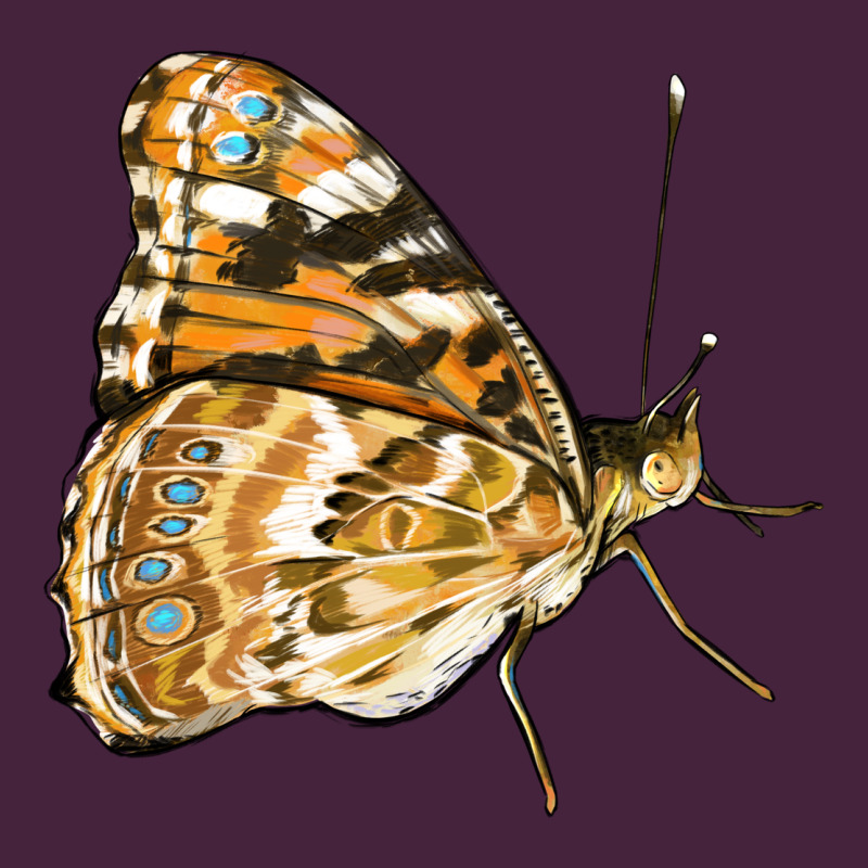 Painted Lady Butterfly Premium Tee by LillyAllenDesigns | Teevron
