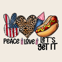Peace Love Let's Get It Premium Sweatshirt | Teevron