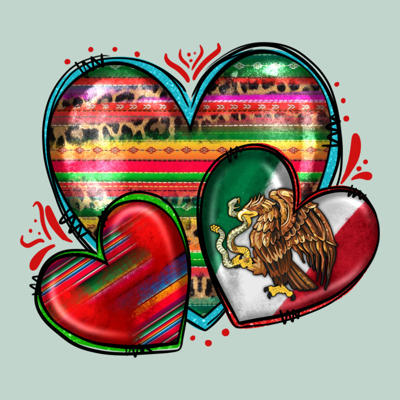 Mexican Hearts Zipper Hoodie by Zillion Design Studio | Teevron