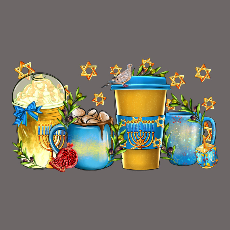 Hanukkah Coffee Cups Classic Tee by texasbilliewilder | Teevron
