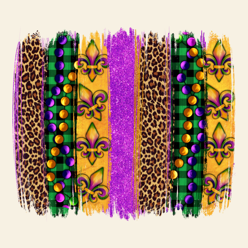 Mardi Gras Fleur De Lis And Beads Brush Stroke Vintage Tee by Artiststas | Teevron