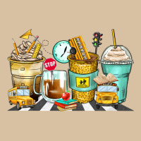 School Bus Coffee Cups Heavyweight Hoodie | Teevron