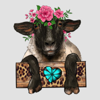 Suffolk Ewe Peeking With Floral Headdress Premium Hoodie | Teevron