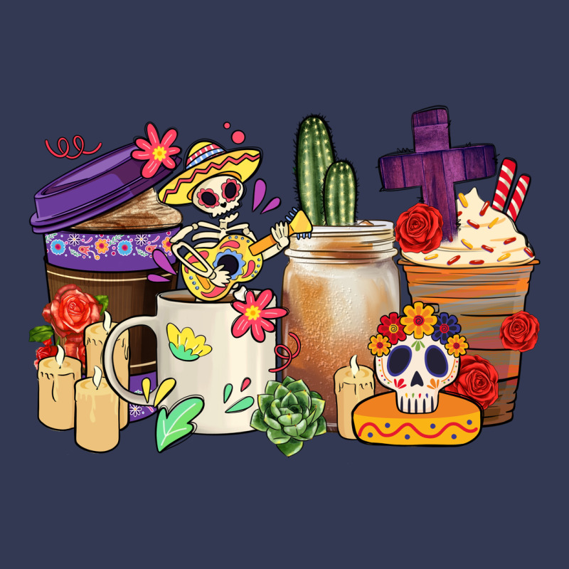 Mexican Dia De Los Muertos Coffee Cups Heavyweight Hoodie by CTS Tumbler Store | Teevron