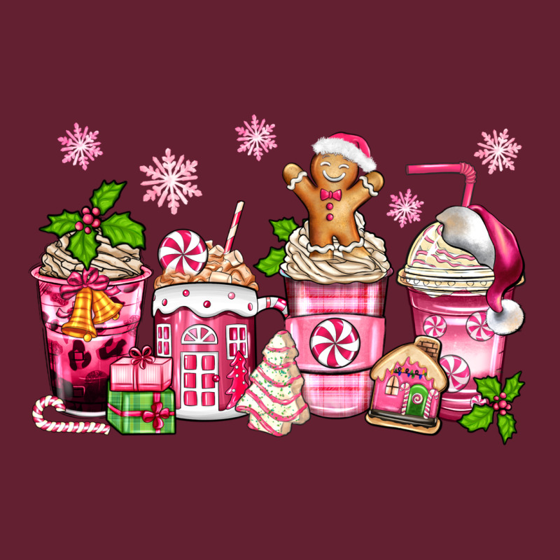Pink Christmas Coffee Cups Classic Tee by Zillion Design Studio | Teevron