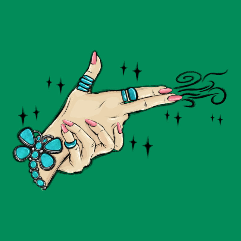 Western Turquoise Gun Hand Urban Hoodie by MaliasSmallBusiness | Teevron