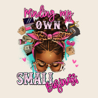 Minding My Own Small Business Afro Messy Bun Zipper Hoodie | Teevron