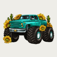 Monster Truck With Sunflower Western Zipper Hoodie | Teevron