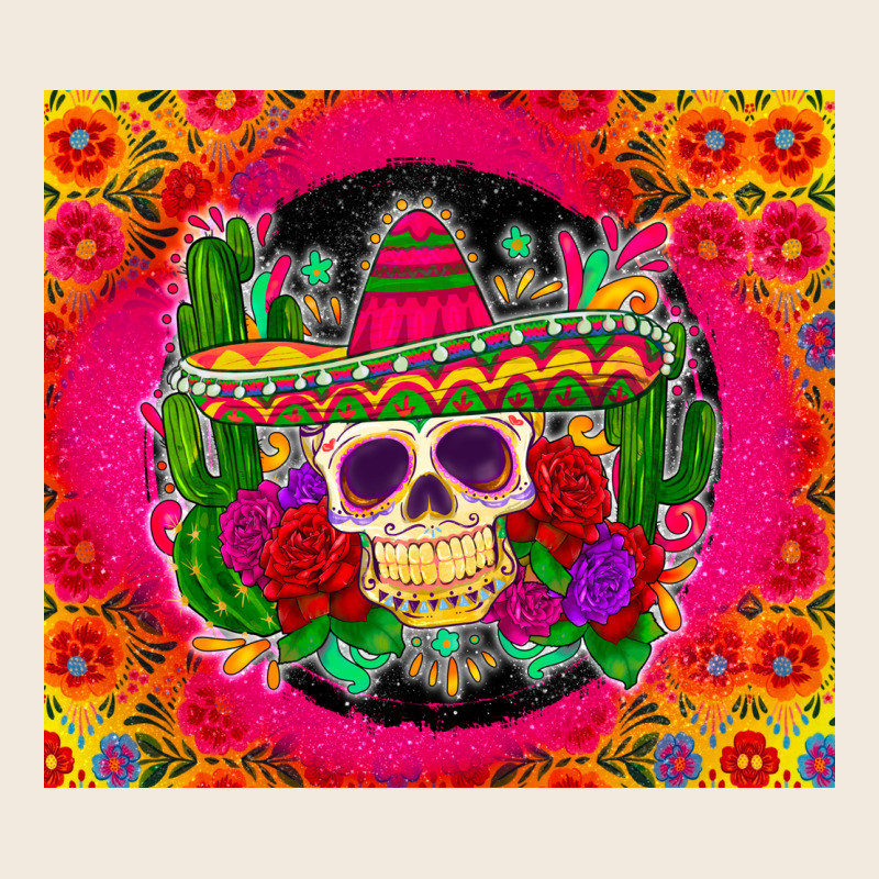 Mexican Skull Zipper Hoodie by Zillion Design Studio | Teevron