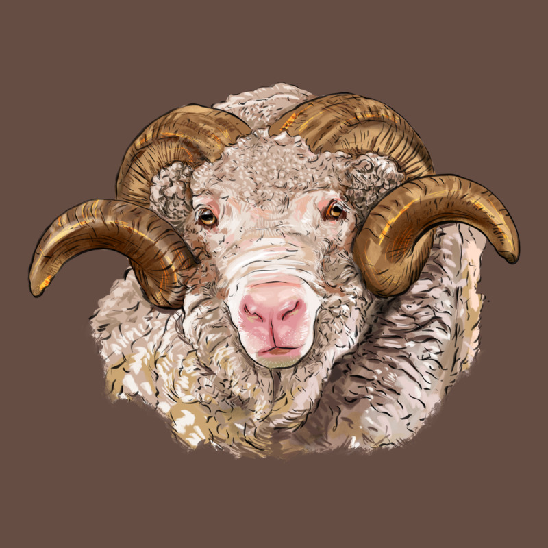 Merino Wool Ram Long Sleeve Tee by BarkalooDesign | Teevron