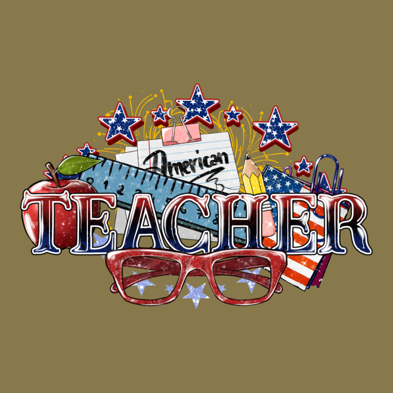 American Teacher Premium Hoodie by NancyCooperArtShop | Teevron