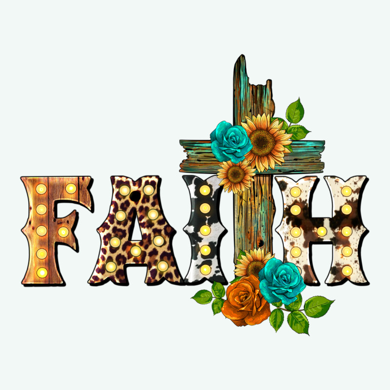 Faith With Cross Premium Hoodie by BarkalooDesign | Teevron